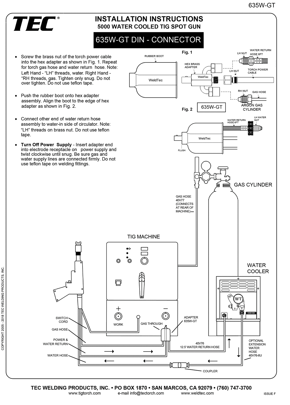 635W-GT Din Connector Hook Up Diagram